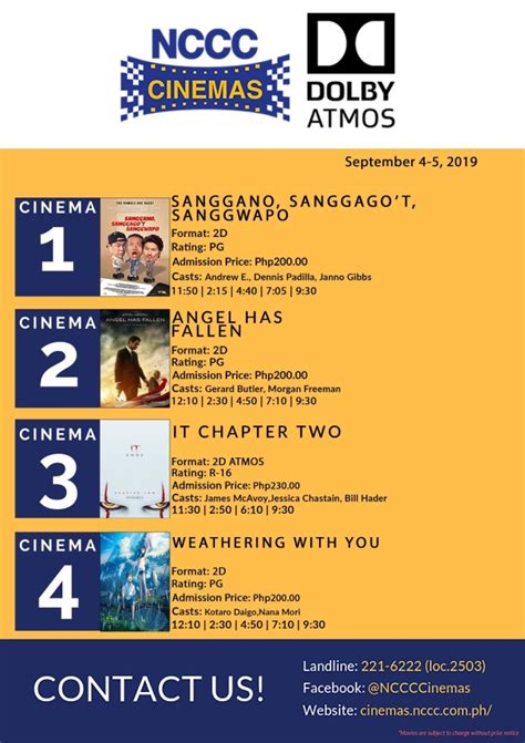 nccc buhangin cinema schedule|Davao City Cinema Schedule (Movie Schedule).